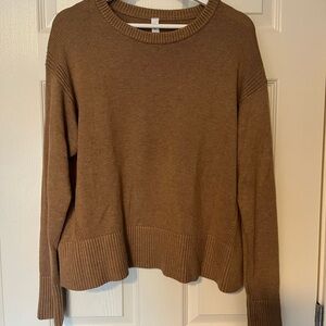lululemon athletica Brown Crew Neck Sweater